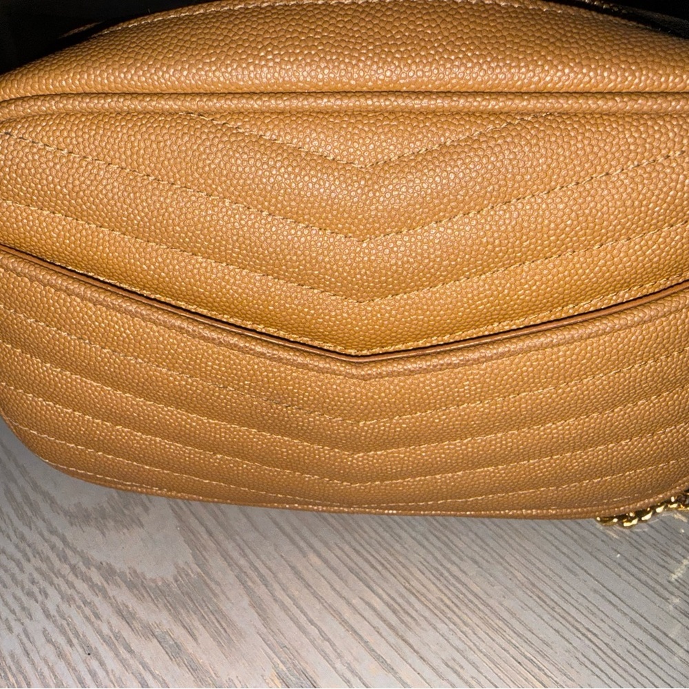 Yves Saint Laurent (YSL) Camel Quilted Crossbody Bag - Picture 6 of 9